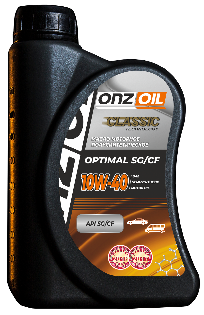 Моторное масло ONZOIL SAE 10W40 Optimal SG/CF 0,9L Моторное масло ONZOIL SAE 10W40 Optimal SG/CF 0,9L
