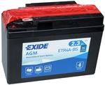 Аккумулятор для мототехники EXIDE AGM 12 V 2.3 AH 30 A ETN 4 B0 115x50x85mm 1kg Аккумулятор для мототехники EXIDE AGM 12 V 2.3 AH 30 A ETN 4 B0 115x50x85mm 1kg