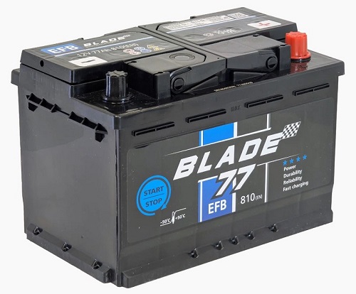 Аккумулятор BLADE, 12 В, 75 А/ч, 800 А, артикул 6-QTPE-77