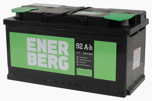 Аккумулятор ENERBERG, 12 В, 90 А/ч, 800 А, артикул 6СТ-92VLR