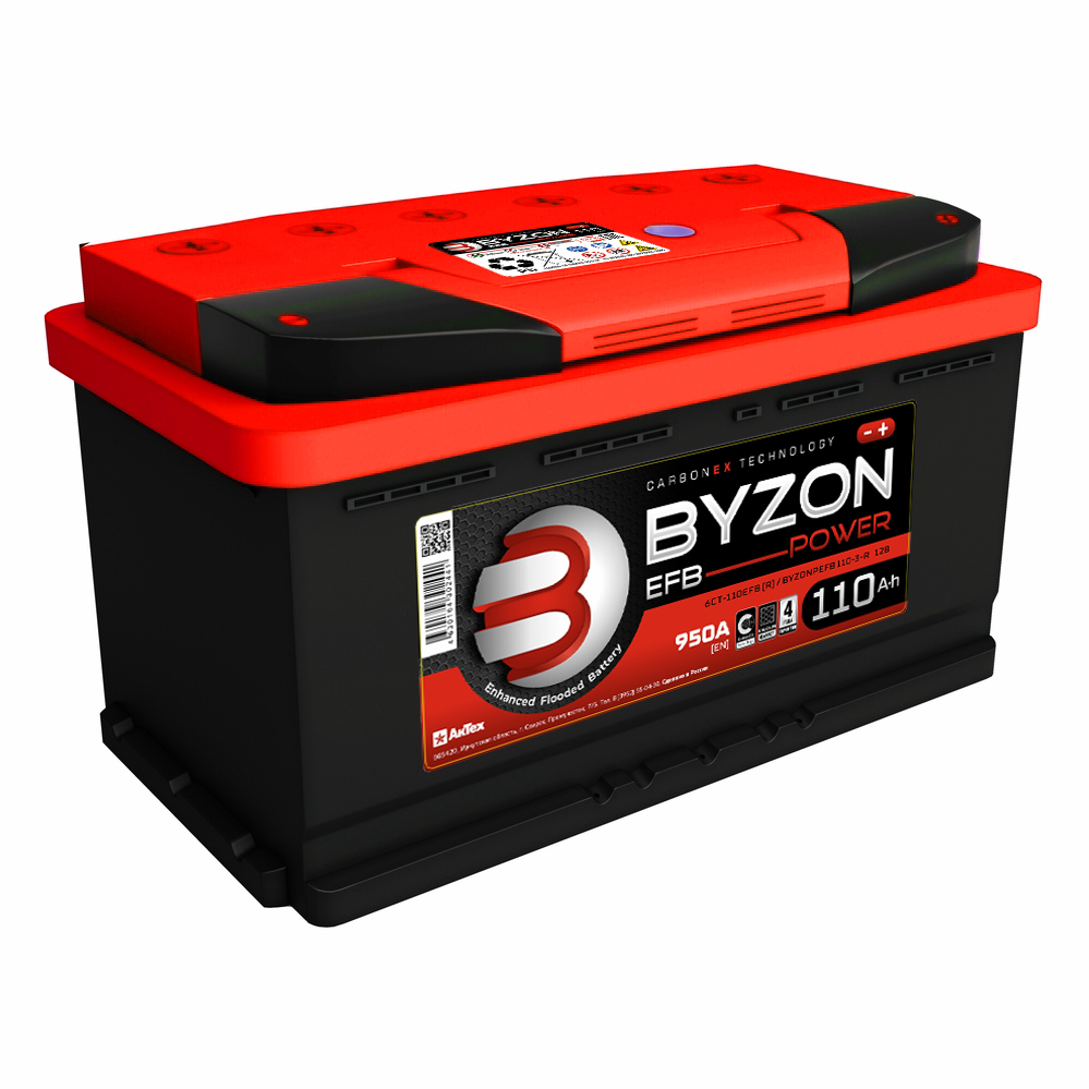 Аккумулятор BYZON EFB 110 Ач о.п. R+