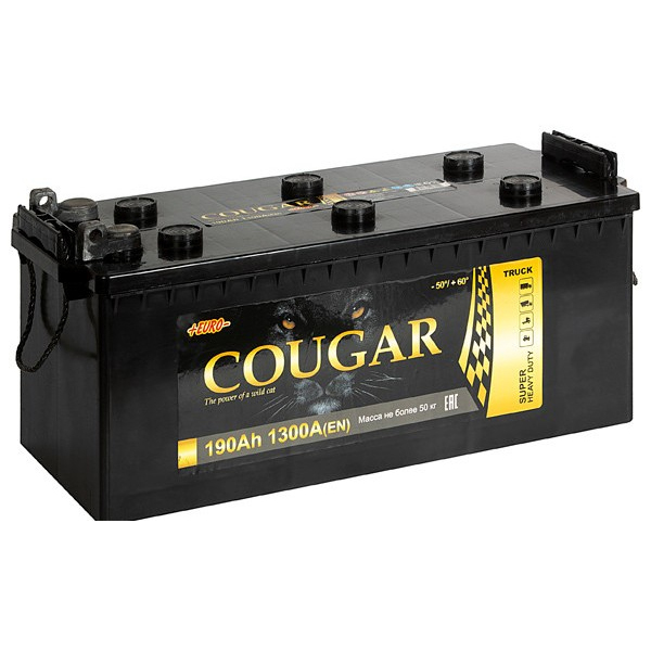 Аккумулятор COUGAR Power 190 Ач о.п. R+ БОЛТ