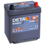 Аккумулятор DETA SENATOR3 12 V 38 AH 300 A ETN 0(R+) Korean B1 187x127x220mm 10.9kg