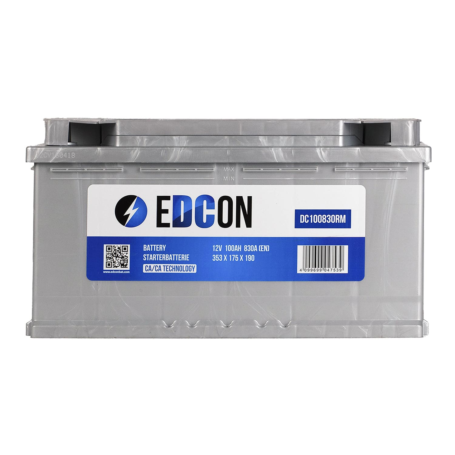 Аккумулятор Edcon 100Ah 830A (R)