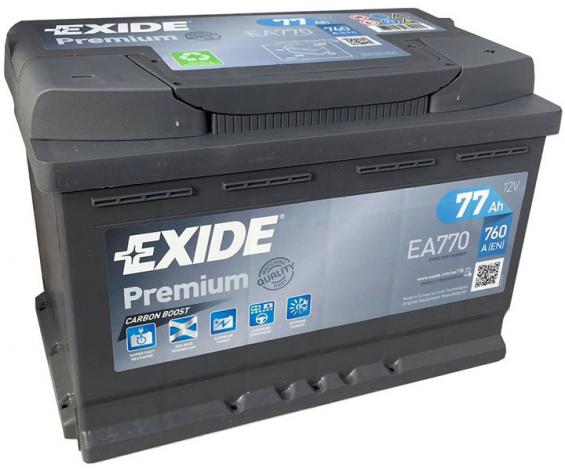 Аккумулятор Exide Premium (77 A/h), 760A R+