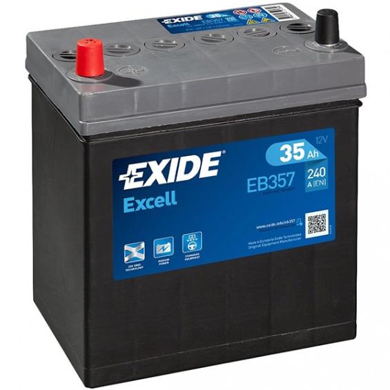 Аккумулятор EXIDE Excell 35Ah, 240A, 187/127/225, JIS R+