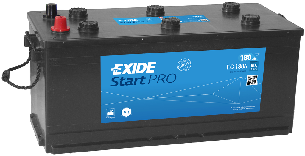 Аккумулятор ExideStart Pro (180 A/h) 1000A R+