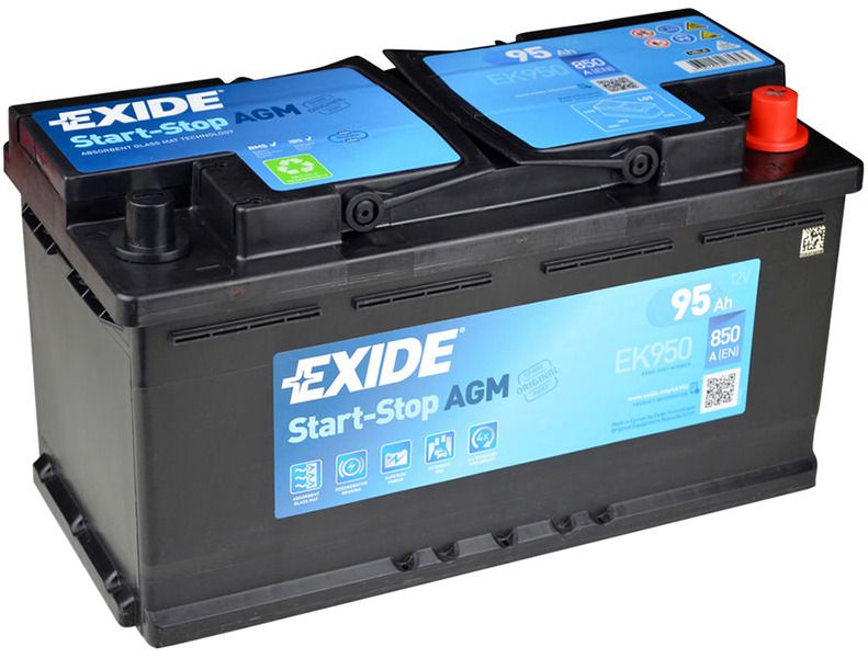 Аккумулятор Exide Start-Stop AGM (95 A/h), 850A R+