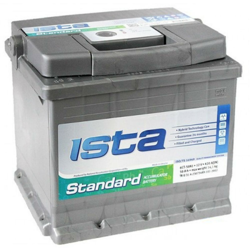 Аккумулятор ISTA Standart 50 Ач п.п. L+