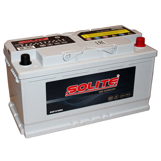 Аккумулятор SOLITE AGM 95 Ач о.п. R+