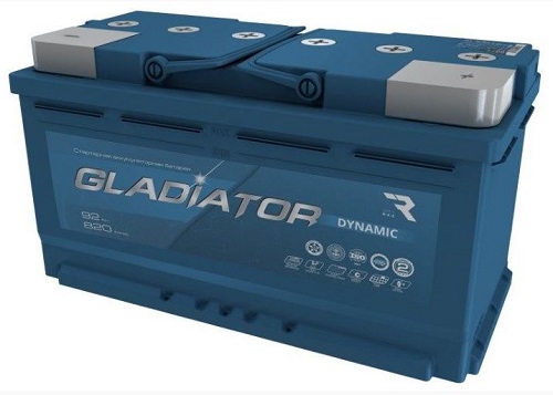 Аккумулятор GLADIATOR, 12 В, 90 А/ч, 800 А, артикул TC-00012063